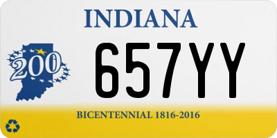 IN license plate 657YY