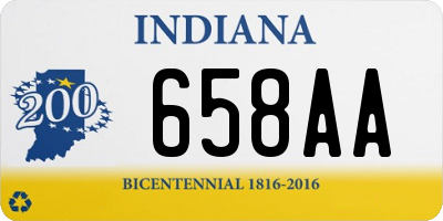 IN license plate 658AA