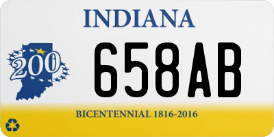 IN license plate 658AB