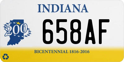 IN license plate 658AF