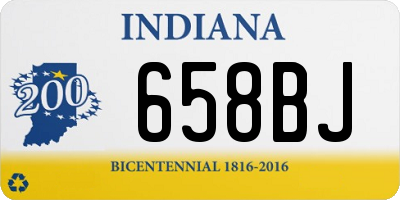 IN license plate 658BJ