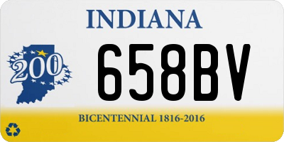 IN license plate 658BV