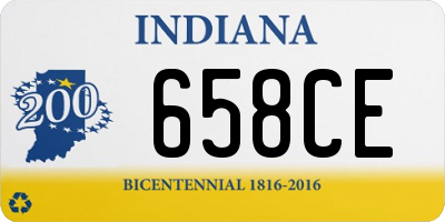 IN license plate 658CE