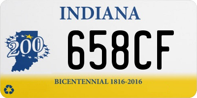 IN license plate 658CF