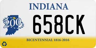 IN license plate 658CK