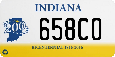 IN license plate 658CO