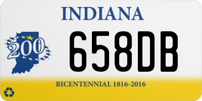 IN license plate 658DB