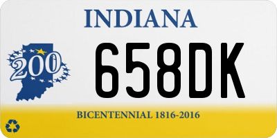 IN license plate 658DK