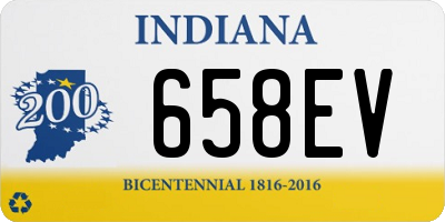 IN license plate 658EV