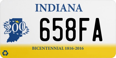 IN license plate 658FA