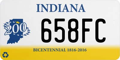 IN license plate 658FC