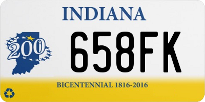 IN license plate 658FK