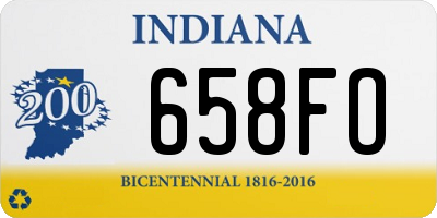 IN license plate 658FO