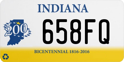 IN license plate 658FQ