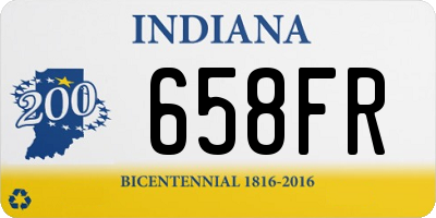 IN license plate 658FR