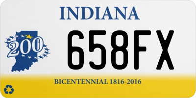 IN license plate 658FX