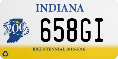 IN license plate 658GI