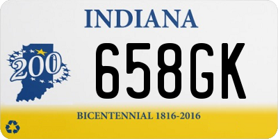 IN license plate 658GK