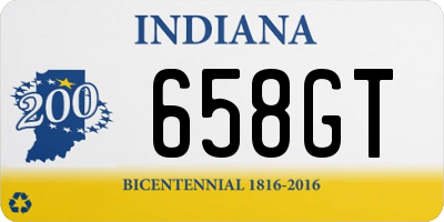 IN license plate 658GT