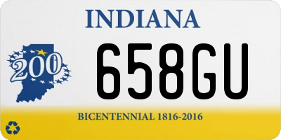 IN license plate 658GU