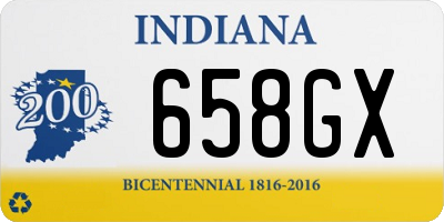 IN license plate 658GX