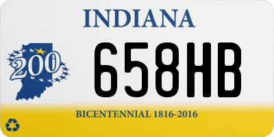 IN license plate 658HB