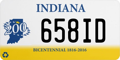 IN license plate 658ID