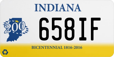 IN license plate 658IF