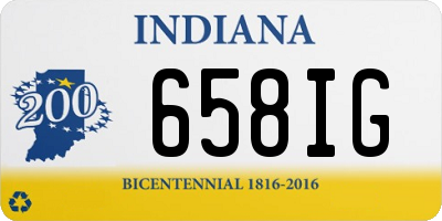 IN license plate 658IG