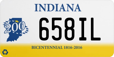 IN license plate 658IL