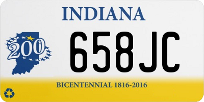 IN license plate 658JC