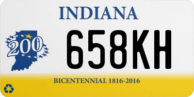 IN license plate 658KH