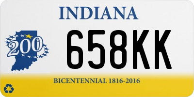 IN license plate 658KK