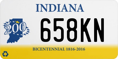 IN license plate 658KN