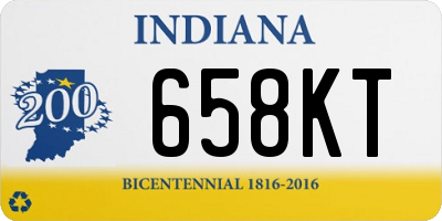 IN license plate 658KT