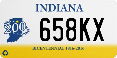 IN license plate 658KX