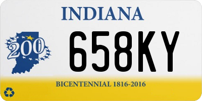 IN license plate 658KY