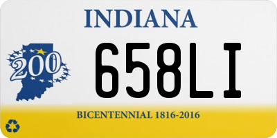 IN license plate 658LI