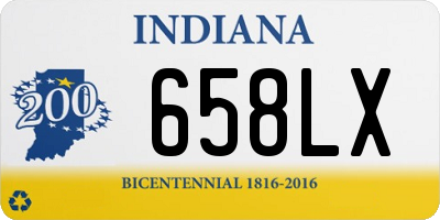 IN license plate 658LX