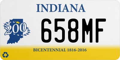 IN license plate 658MF