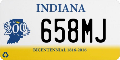 IN license plate 658MJ