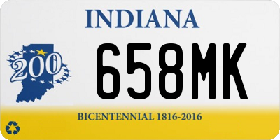 IN license plate 658MK