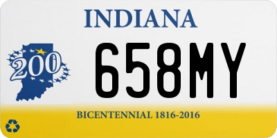 IN license plate 658MY