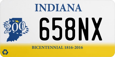 IN license plate 658NX