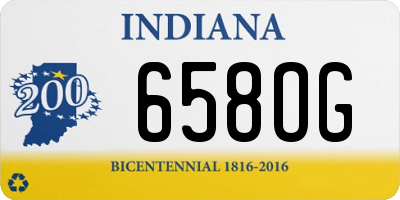 IN license plate 658OG