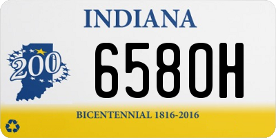 IN license plate 658OH