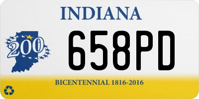 IN license plate 658PD