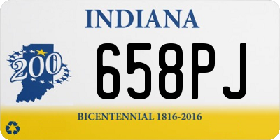 IN license plate 658PJ