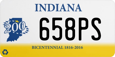 IN license plate 658PS