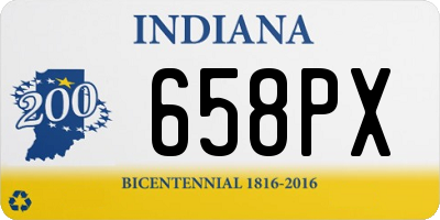 IN license plate 658PX